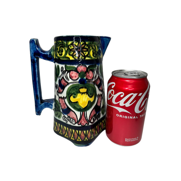 Beautiful! Handmade and Handpainted Pitcher from Spain - Picture 6 of 10
